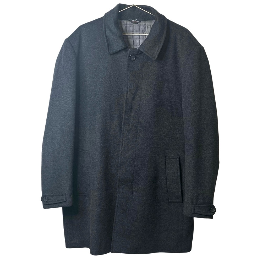 Marc Martin Men's Wool & Cashmere Blend Overcoat Dark Gray Sz‎ 48R